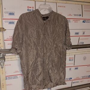 Personal Choice Suze L Men's Tan Button-Up Shirt (SKU 573)